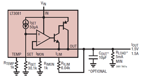The LT3081's precision 50 μA reference current source Linear Technology LT3081 Reference Current